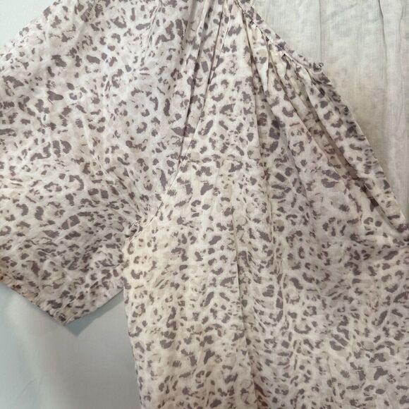 Rails Womens Clarissa Beige animal print Tiered Babydoll Sundress Small 1670 - Picture 5 of 13